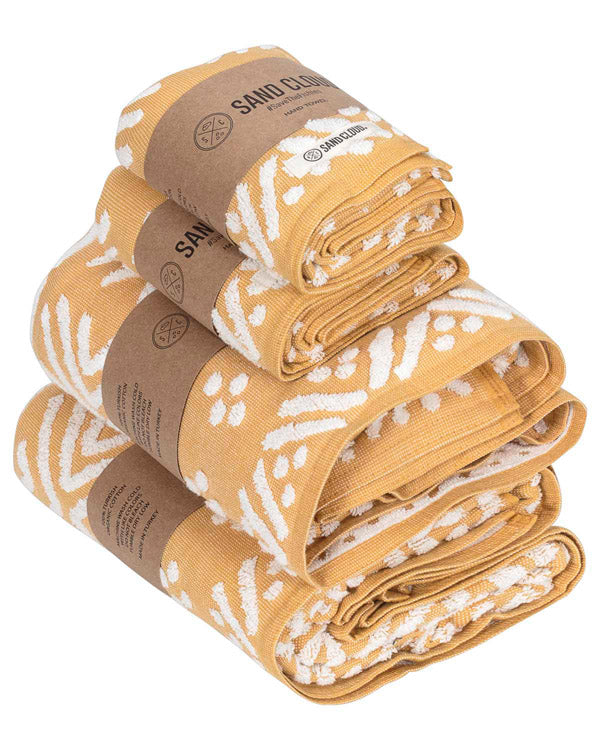 Adobe Mudcloth XL Bath Bundle Sunflower