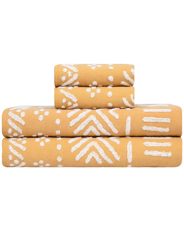 Adobe Mudcloth XL Bath Bundle Sunflower