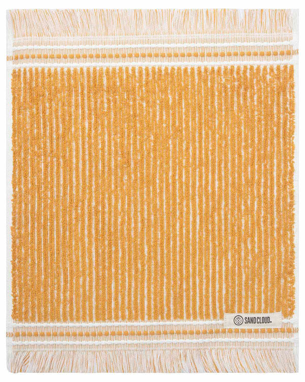 Brioche Rib Washcloth Bath Bundle Sunflower