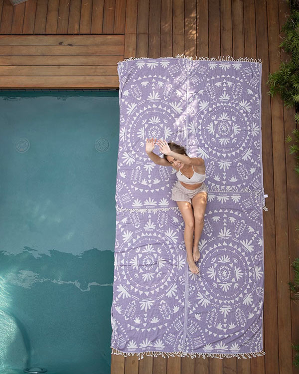 Boho Towel Purple