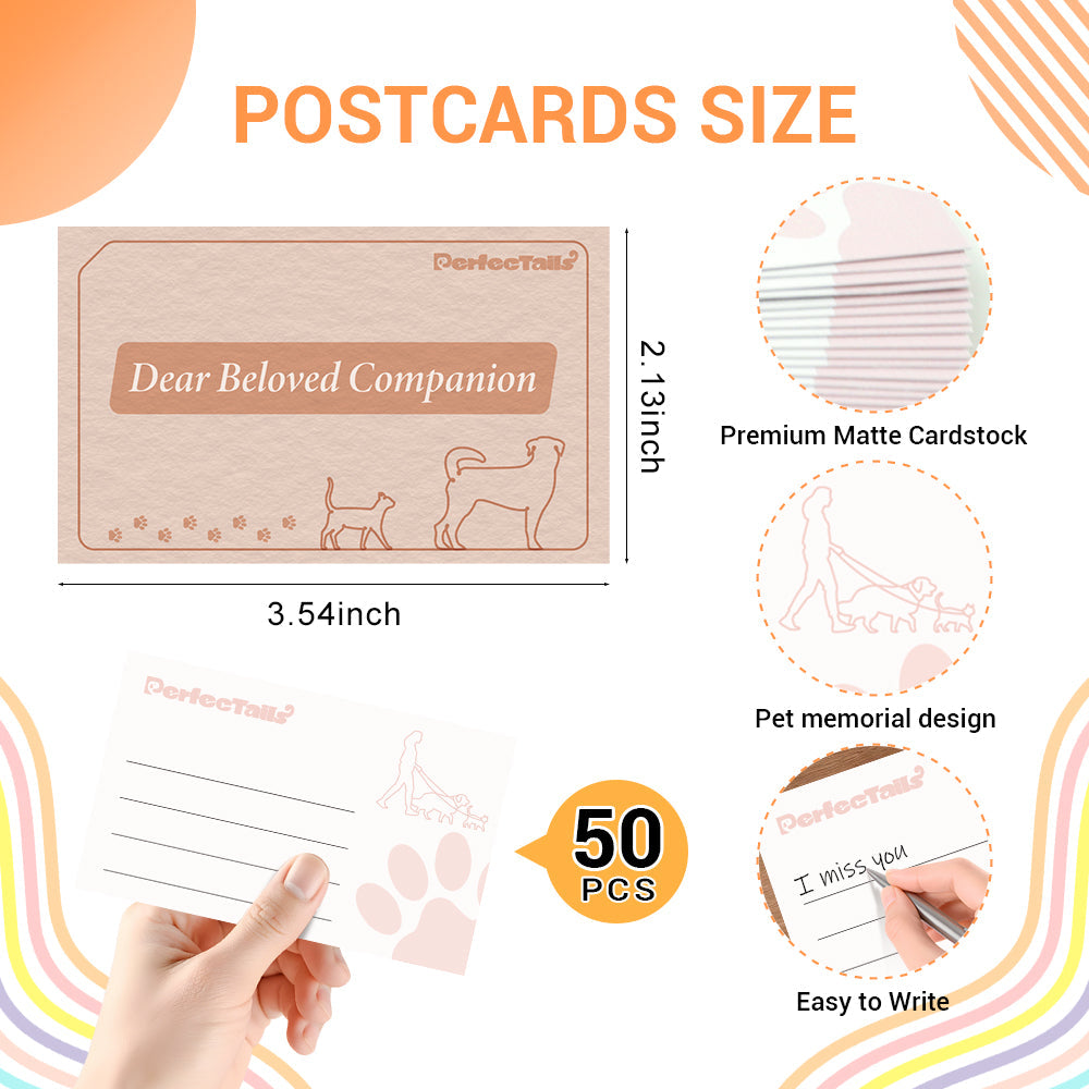 Pet Memorial Postcards for The Heart's Mailbox | Write to Your Pet in The Whisper Cabin of Love.