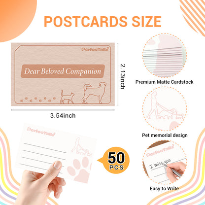 Pet Memorial Postcards for The Heart's Mailbox | Write to Your Pet in The Whisper Cabin of Love.