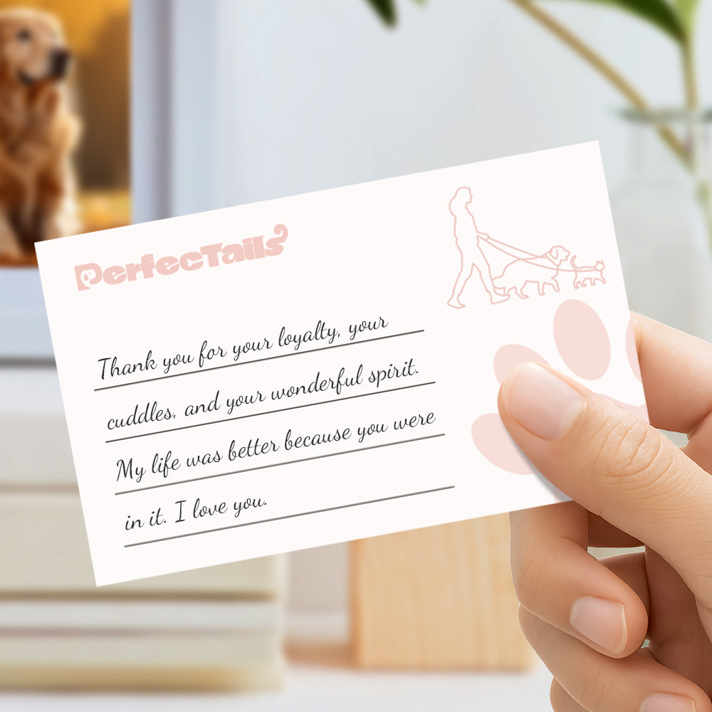 Pet Memorial Postcards for The Heart's Mailbox | Write to Your Pet in The Whisper Cabin of Love.