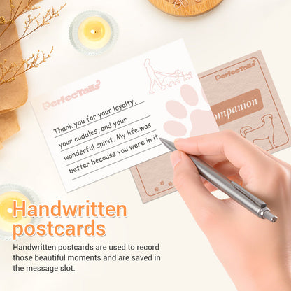 Pet Memorial Postcards for The Heart's Mailbox | Write to Your Pet in The Whisper Cabin of Love.