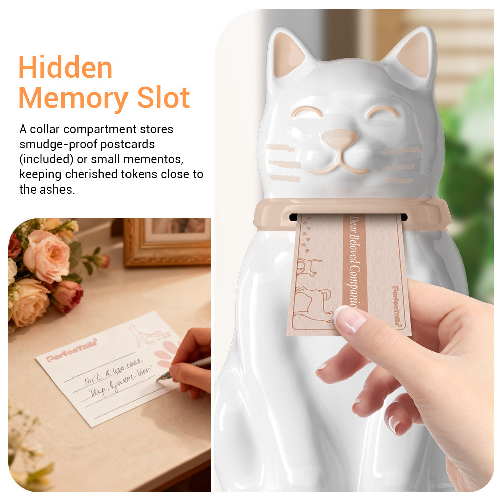 The Whisper Cabin of Love | A Gentle Cat Urn for Your Quietest Memories.