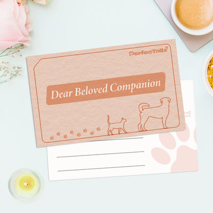 Pet Memorial Postcards for The Heart's Mailbox | Write to Your Pet in The Whisper Cabin of Love.