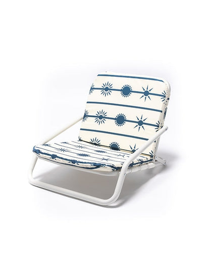 Aelia Metal Beach Chair - Navy