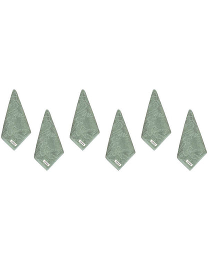 Aquatic Turtle Bath Washcloth Bundle - 6 Pack - Sage