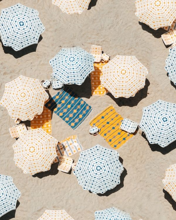 Aelia Beach Umbrella - Navy