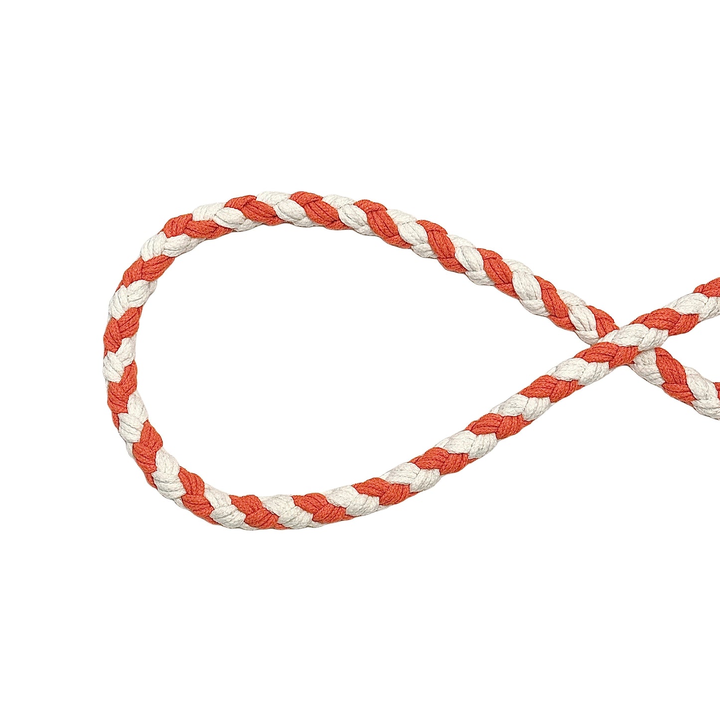 Orange & White | Handmade Rope Dog Leash