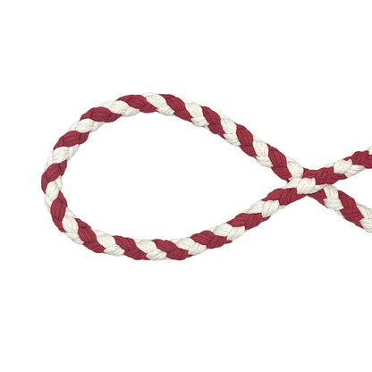 Red & White | Handmade Rope Dog Leash